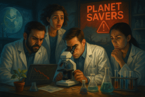 People collaborating for a greener planet